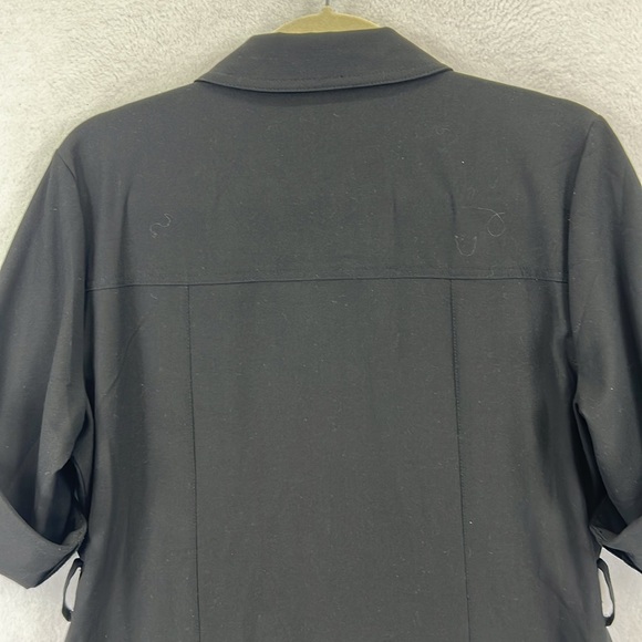 MICHAEL Michael Kors Chic Black Zip-Up Dress w/Pockets Sz L Black EUC - Picture 6 of 10